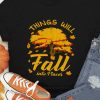 Black Things Will Fall Into Places Golden Tree Graphic Tee