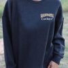 Cowboy Leopard Print Drop Sleeve Pullover Sweatshirt