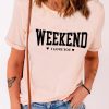 Pink Weekend I Love You Short Sleeve Graphic Tee