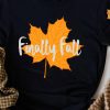 Black Finally Fall Mapel Leaf Graphic T Shirt