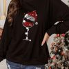 Christmas Graphic Print Long Sleeve Sweatshirt