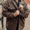 Plus Size Leopard Jacket