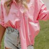 Chest Pocket Oversized Shirt