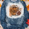 Blue Pumpkin Rugby Letter Tie Dye Print Long Sleeve Top