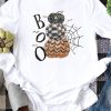 White BOO Pumpkin Graphic Print Long Sleeve Top