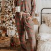 Plaid Brushed 2pcs Loungewear Set