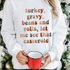 White Thanksgiving Letter Graphic Print Long Sleeve Sweatshirt