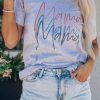 Gray Letter Mama Quadruple Shadows Graphic Tee