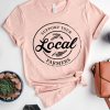 Pink Local Letters Graphic Print Short Sleeve T Shirt