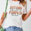 White Autumn Skies & Pumpkin Pies Fun Graphic Tee