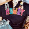 Black HOWDY Glitter Patch Graphic Tee