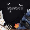 Black MUMMY Halloween Graphic Print Short Sleeve T Shirt