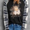 Believe Christmas Santa Graphic Pullover Top