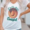 White Cowgirl Hat Letter Graphic Print Short Sleeve T Shirt