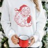 White Father Christmas Embroidered Sweatshirt