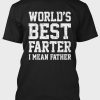 Black Father's Day Letter Print Crew Neck Men's T Shirt