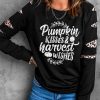 Black Letter Print Leopard Cut Out Patchwork Pullover Sweatshirt