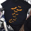 Black Bat Graphic Print Crew Neck Graphic T Shirt