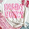 White HOWDY HONEY Star Graphic Print Short Sleeve T Shirt