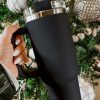 Black 304 Stainless Steel Double Insulated Cup 40oz