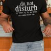 Black Do Not Disturb Letter Printed Muscle Fit Men's T Shirt