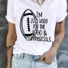 Rugby Letter Print Round Neck Short Sleeve T-shirt