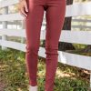 Mid Rise Solid Color Skinny Jeans