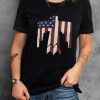 Black Flag Eagle Print Short Sleeve T Shirt