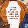 White Thanksgiving Slogan Letter Print Crew Neck Graphic Tee