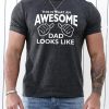 Gray This Is What An Awesome Dad Looks Like T Shirt