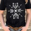 Black Graphic Print O-neck Short Sleeve T-shirt