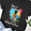 Black Mother Cluckers Letter Animal Print Graphic Tee