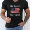 Black In God We Trust American Flag Print Mens Tee