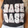 Gray NASH BASH Distressed Print Tank Top