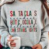 Gray Christmas Letter Graphic Print Pullover Sweatshirt