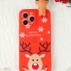 Red Lovely 3D Deer Doll Christmas Pattern Mobile Phone Case