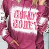 Rose Bleached Leopard HOWDY HONEY Pocketed Hoodie