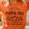 Orange PUMPKIN PATCH Graphic Print Crew Neck T Shirt