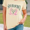 Apricot SAN FRANCISC Graphic Print Short Sleeve T Shirt