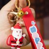 Red Christmas Santa Clause Keychain