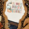 White Flannels Pumpkins Bonfires Graphic T Shirt