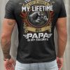 Dark Gray PAPA IS MY FAVORITE Muscle Fit Short Sleeve Men's T Shirt