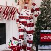 Red Reindeer Plaid Print Family Matching Two-piece Loungewear