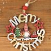 Multicolor Merry Christmas Graphic Lanyard Home Pendant