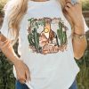 White Tequila Sunrise Western Vibe Graphic Tee