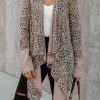 Leopard Leopard Open Front Cardigan