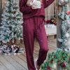 Snowy Christmas Tree Graphic Loungewear Set