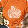 Orange Leopard Spot Pumpkin Short Sleeve T Shirt