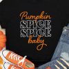 Black Pumpkin Spice Baby Graphic Casual Tee