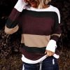 Color Block Knit Sweater